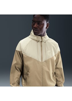 Męska kurtka z kapturem Nike Sportswear Windrunner - Brązowy - id: 41646252712new - marki Nike - 184264650 Męska kurtka z kapturem Nike Sportswear Windrunner - Brązowy ze sklepu Nike poland w kategorii Kurtki męskie - zdjęcie 184264650