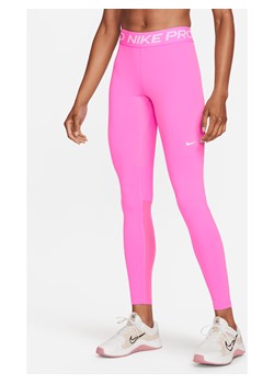 Damskie legginsy ze średnim stanem i wstawkami z siateczki Nike Pro - Czerwony ze sklepu Nike poland w kategorii Spodnie damskie - zdjęcie 184264744