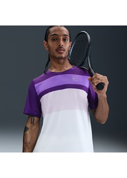 Męska koszulka do tenisa NikeCourt Advantage - Fiolet ze sklepu Nike poland w kategorii T-shirty męskie - zdjęcie 184264840