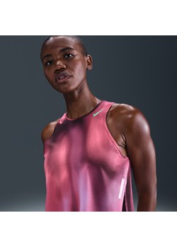 Damska koszulka bez rękawów o skróconym kroju do biegania Dri-FIT ADV Nike AeroSwift - Fiolet ze sklepu Nike poland w kategorii Bluzki damskie - zdjęcie 184264844