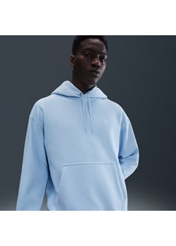 Męska bluza z kapturem Nike Solo Swoosh - Niebieski ze sklepu Nike poland w kategorii Bluzy męskie - zdjęcie 184265010