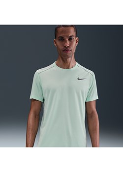 Męska koszulka z krótkim rękawem do biegania Nike Miler - Zieleń ze sklepu Nike poland w kategorii T-shirty męskie - zdjęcie 184265014