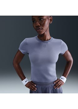 Damska koszulka z krótkim rękawem do tenisa Dri-FIT NikeCourt Advantage - Niebieski ze sklepu Nike poland w kategorii Bluzki damskie - zdjęcie 184265024
