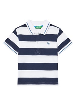 United Colors Of Benetton Polo 39QAG300V Granatowy Regular Fit ze sklepu MODIVO w kategorii T-shirty chłopięce - zdjęcie 184269400