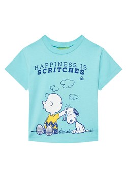 United Colors Of Benetton T-Shirt 3X1SG10IB Niebieski Regular Fit ze sklepu MODIVO w kategorii T-shirty chłopięce - zdjęcie 184269403