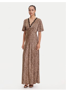 Guess Sukienka wieczorowa W5YK01 WHEZ2 Beżowy Regular Fit ze sklepu MODIVO w kategorii Sukienki - zdjęcie 184269413