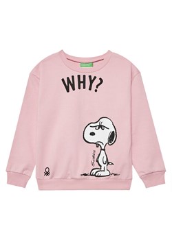 United Colors Of Benetton Bluza 3UNIC10NF Różowy Relaxed Fit ze sklepu MODIVO w kategorii Bluzy dziewczęce - zdjęcie 184269460