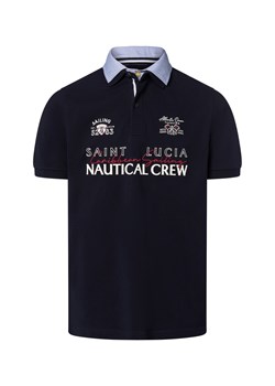 Andrew James Męska koszulka polo Mężczyźni Bawełna granatowy nadruk ze sklepu vangraaf w kategorii T-shirty męskie - zdjęcie 184269860