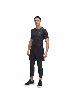 Męskie legginsy treningowe Under Armour UA Heat Gear Armour 3/4 Legging - czarne ze sklepu Sportstylestory.com w kategorii Spodnie męskie - zdjęcie 184270831