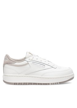Sneakersy Reebok Club C Double 100074267 Écru ze sklepu eobuwie.pl w kategorii Buty sportowe damskie - zdjęcie 184271124