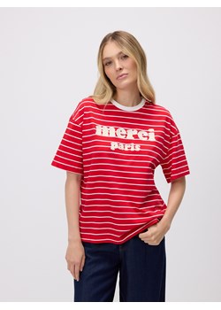 Reserved - T-shirt oversize w paski - wielobarwny ze sklepu Reserved w kategorii Bluzki damskie - zdjęcie 184272653