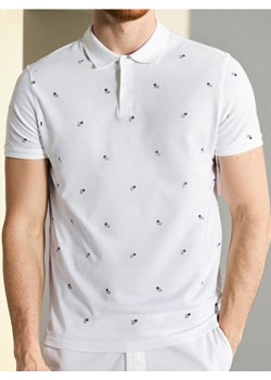 Sinsay - Koszulka polo z nadrukiem all over - biały ze sklepu Sinsay w kategorii T-shirty męskie - zdjęcie 184276783
