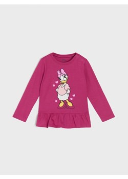 Sinsay - Koszulka z długimi rękawami z baskinką Disney - różowy - id: 7612Z-40X - marki Sinsay - 184277030 Sinsay - Koszulka z długimi rękawami z baskinką Disney - różowy ze sklepu Sinsay w kategorii Bluzki dziewczęce - zdjęcie 184277030