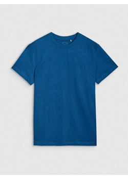 Męski t-shirt  z nadrukiem 4F 4FRSS25TTSHM2733 - niebieski ze sklepu Sportstylestory.com w kategorii T-shirty męskie - zdjęcie 184278160