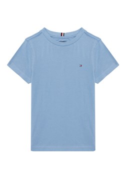 Tommy Hilfiger T-Shirt Essential KB0KB06879 S Błękitny Regular Fit ze sklepu MODIVO w kategorii Bluzki dziewczęce - zdjęcie 184278881