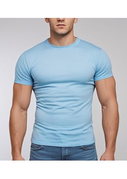 T-shirt premium bawełniany błękitny Recea ze sklepu Recea.pl w kategorii T-shirty męskie - zdjęcie 184278991