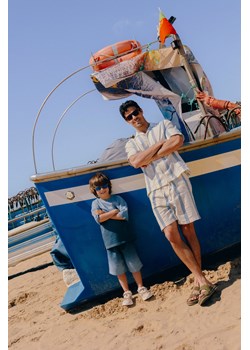 Reserved - Bawełniane szorty jogger - jasnoniebieski - id: 9371N-05P - marki Reserved - 184279260 Reserved - Bawełniane szorty jogger - jasnoniebieski ze sklepu Reserved w kategorii Spodenki męskie - zdjęcie 184279260