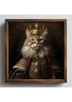 HanahHome Druk artystyczny w kolorze brązowym w ramce - 50 x 50 cm ze sklepu Limango Polska w kategorii Obrazy - zdjęcie 184280961