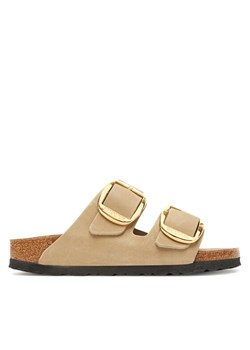 Klapki Birkenstock Arizona Big Buckle Hex 1030395 Brązowy ze sklepu eobuwie.pl w kategorii Klapki damskie - zdjęcie 184282012