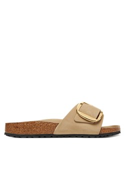 Birkenstock Klapki Madrid Big Buckle Hex 1030467 Brązowy ze sklepu MODIVO w kategorii Klapki damskie - zdjęcie 184282550