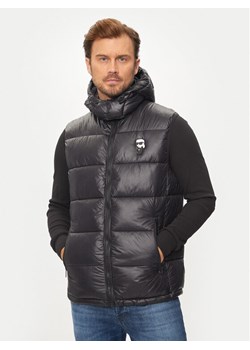 KARL LAGERFELD Bezrękawnik 505023 544590 Czarny Slim Fit ze sklepu MODIVO w kategorii Kamizelki męskie - zdjęcie 184282564
