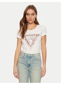 Guess T-Shirt W5RI22 J1314 Biały Regular Fit ze sklepu MODIVO w kategorii Bluzki damskie - zdjęcie 184282583