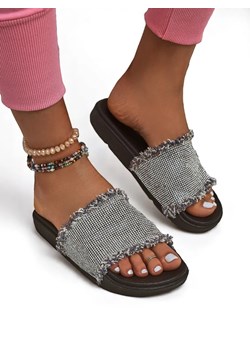 Royalfashion Damskie klapki na płaskiej podeszwie SparkleWalk ze sklepu royalfashion.pl w kategorii Klapki damskie - zdjęcie 184283861