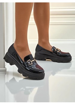 Royalfashion Damskie mokasyny lakierowane Ellips ze sklepu royalfashion.pl w kategorii Mokasyny damskie - zdjęcie 184283894