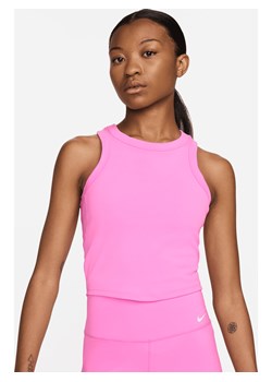 Damska koszulka bez rękawów o skróconym kroju Dri-FIT Nike One Fitted - Czerwony ze sklepu Nike poland w kategorii Bluzki damskie - zdjęcie 184284151