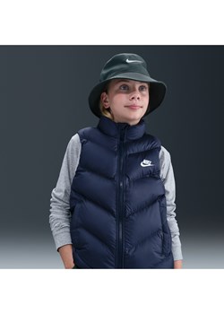 Bezrękawnik puchowy o luźnym kroju dla dużych dzieci Therma-Fit Nike Sportswear All Day Play - Niebieski ze sklepu Nike poland w kategorii Kamizelki męskie - zdjęcie 184284163