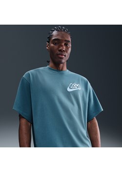 T-shirt męski Nike Solo Swoosh - Niebieski ze sklepu Nike poland w kategorii T-shirty męskie - zdjęcie 184284194