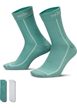 Lekkie klasyczne skarpety damskie Nike Everyday Plus (2 pary) - Wielokolorowe ze sklepu Nike poland w kategorii Skarpetki damskie - zdjęcie 184284230