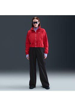 Damskie luźne spodnie z wysokim stanem i luźnymi nogawkami Nike Sportswear Chill Poplin - Czerń ze sklepu Nike poland w kategorii Spodnie damskie - zdjęcie 184284242