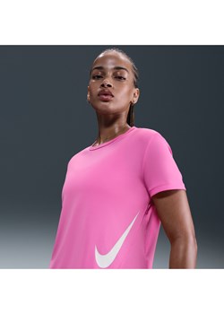 Damska koszulka z krótkim rękawem do biegania Dri-FIT Nike Tempo Swoosh Run - Różowy ze sklepu Nike poland w kategorii Bluzki damskie - zdjęcie 184284251