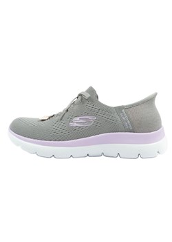 Buty Skechers Summits-New Daily Slip-ins zielone ze sklepu ButyModne.pl w kategorii Buty sportowe damskie - zdjęcie 184285092