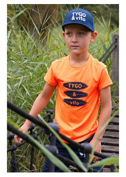 Tygo &amp; Vito Koszulka &quot;James&quot; w kolorze pomarańczowym ze sklepu Limango Polska w kategorii T-shirty chłopięce - zdjęcie 184287073