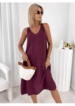sukienka borja bordowa one size ze sklepu UBRA w kategorii Sukienki - zdjęcie 184287220