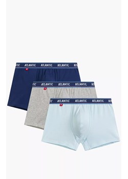 Atlantic 3-pack bokserki męskie 3MH-214-NIE/NIEC/SZM, Kolor niebiesko-szary, Rozmiar M, ATLANTIC ze sklepu Intymna w kategorii Majtki męskie - zdjęcie 184287301