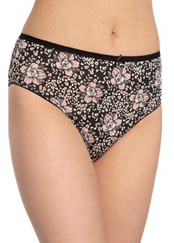 3-pack figi damskie bawełniane plus size L-127BI-31, Kolor czarno-beżowy, Rozmiar 2XL, LAMA ze sklepu Intymna w kategorii Majtki damskie - zdjęcie 184287400