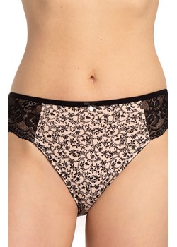 2-pack bawełniane figi damskie L-1587BI, Kolor czarno-beżowy, Rozmiar L, LAMA ze sklepu Intymna w kategorii Majtki damskie - zdjęcie 184287412