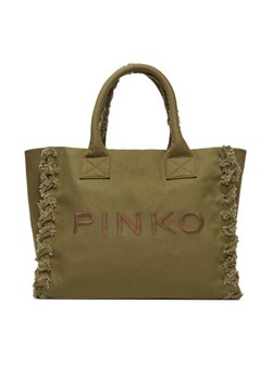 Torba PINKO Beach Shopping PE 24 PLTT 100782 A1WQ Zielony ze sklepu eobuwie.pl w kategorii Torebki damskie - zdjęcie 184287461