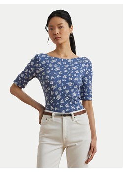 LAUREN RALPH LAUREN Bluzka 200976991001 Niebieski Slim Fit ze sklepu MODIVO w kategorii Bluzki damskie - zdjęcie 184287892