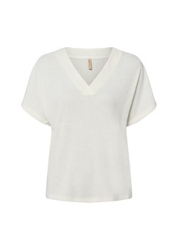 soyaconcept® Damska koszulka z dzianiny - SC-Delia 1 Kobiety écru jednolity ze sklepu vangraaf w kategorii Bluzki damskie - zdjęcie 184288562