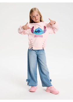 Sinsay - Bluza z ozdobnym wiązaniem Stitch - fioletowy ze sklepu Sinsay w kategorii Bluzy dziewczęce - zdjęcie 184290301