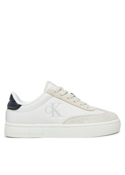 Sneakersy Calvin Klein Jeans YW0YW01611 Biały ze sklepu eobuwie.pl w kategorii Buty sportowe damskie - zdjęcie 184290434