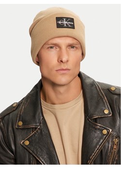 Calvin Klein Czapka K50K512455 Beżowy ze sklepu MODIVO w kategorii Czapki zimowe męskie - zdjęcie 184290552