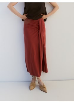 Reserved - Spódnica maxi z modalem - miedziany ze sklepu Reserved w kategorii Spódnice - zdjęcie 184292984