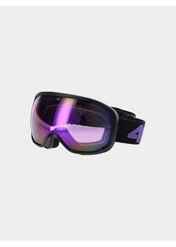 Dziecięce gogle narciarskie z powłoką lustrzaną 4F 4FJWAW24AGOGU042 - fioletowe ze sklepu Sportstylestory.com w kategorii Okulary przeciwsłoneczne męskie - zdjęcie 184293831