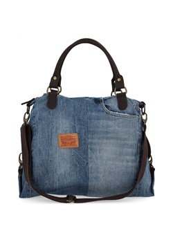 Włoska Torebka Shopper Bag 571 Jeans/Czekolada ze sklepu PaniTorbalska w kategorii Torby Shopper bag - zdjęcie 184294252