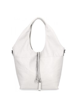 Torebka Damska Shopper Bag firmy Hernan HB0325 Biała ze sklepu PaniTorbalska w kategorii Torby Shopper bag - zdjęcie 184294292